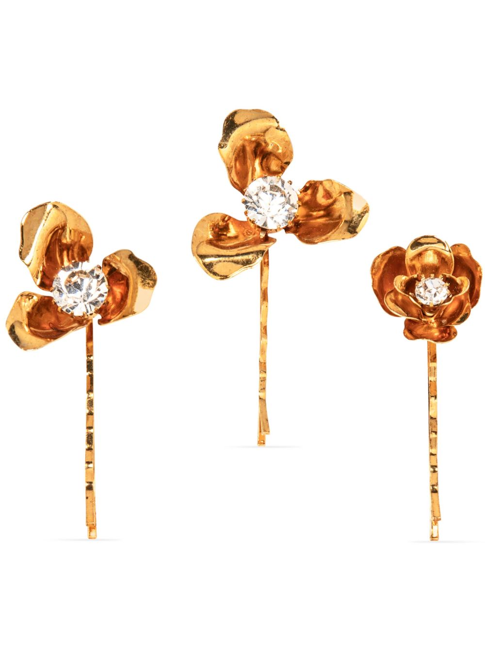 Jennifer Behr Posey Bobby Pin Set Gold Farfetch