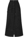 STUDIO TOMBOY denim maxi skirt - Black