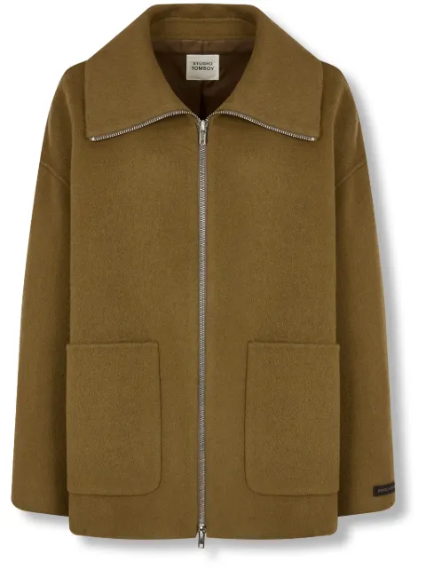 STUDIO TOMBOY wide-collar jacket