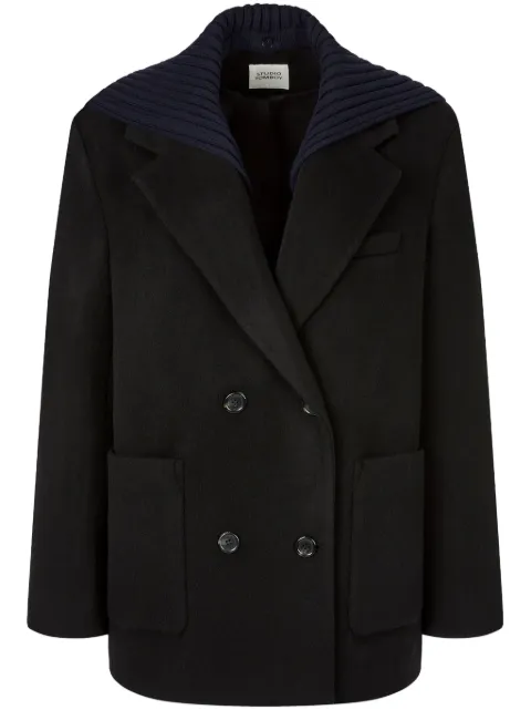 STUDIO TOMBOY detachable-knitted patch coat