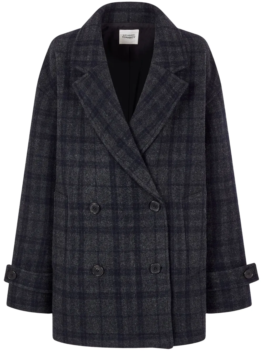 STUDIO TOMBOY checked coat | Grey | Image 1