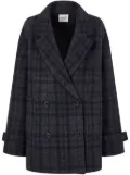 STUDIO TOMBOY checked coat - Grey