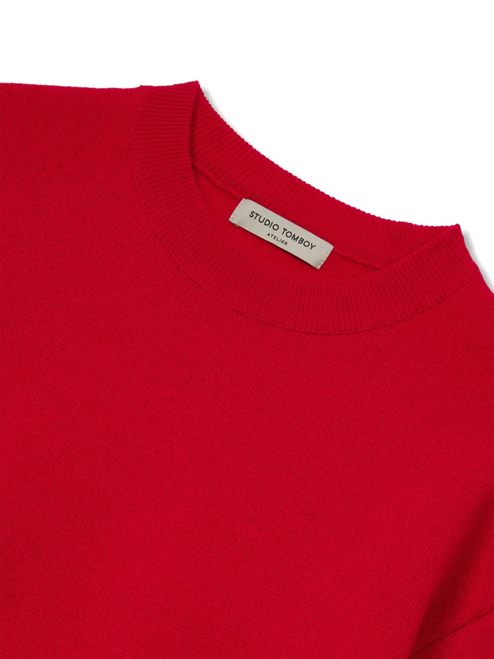 Studio Tomboy Crew-neck Sweater In Red