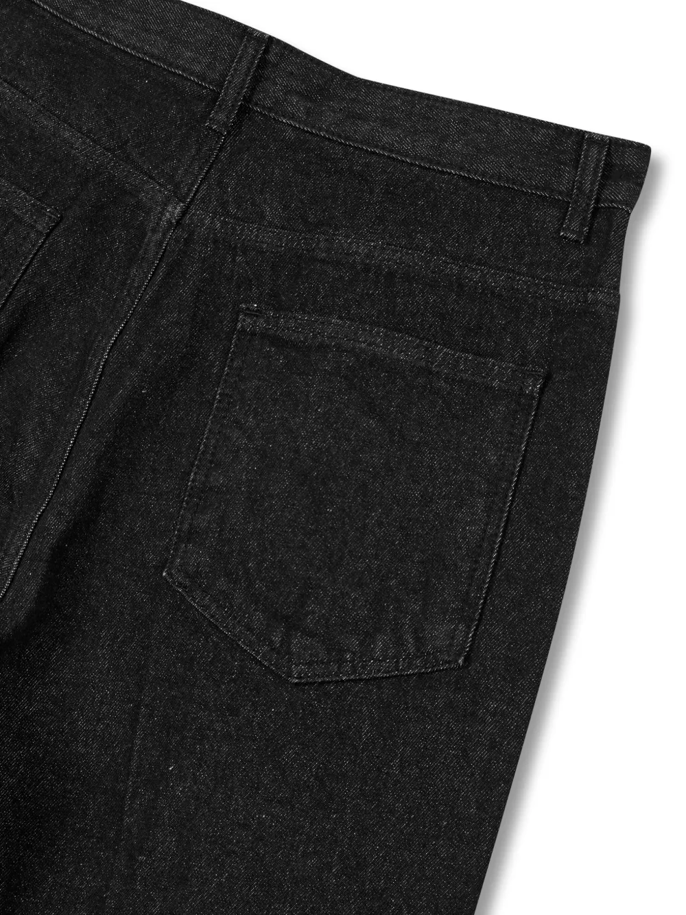 STUDIO TOMBOY Geplooide katoenen jeans Zwart