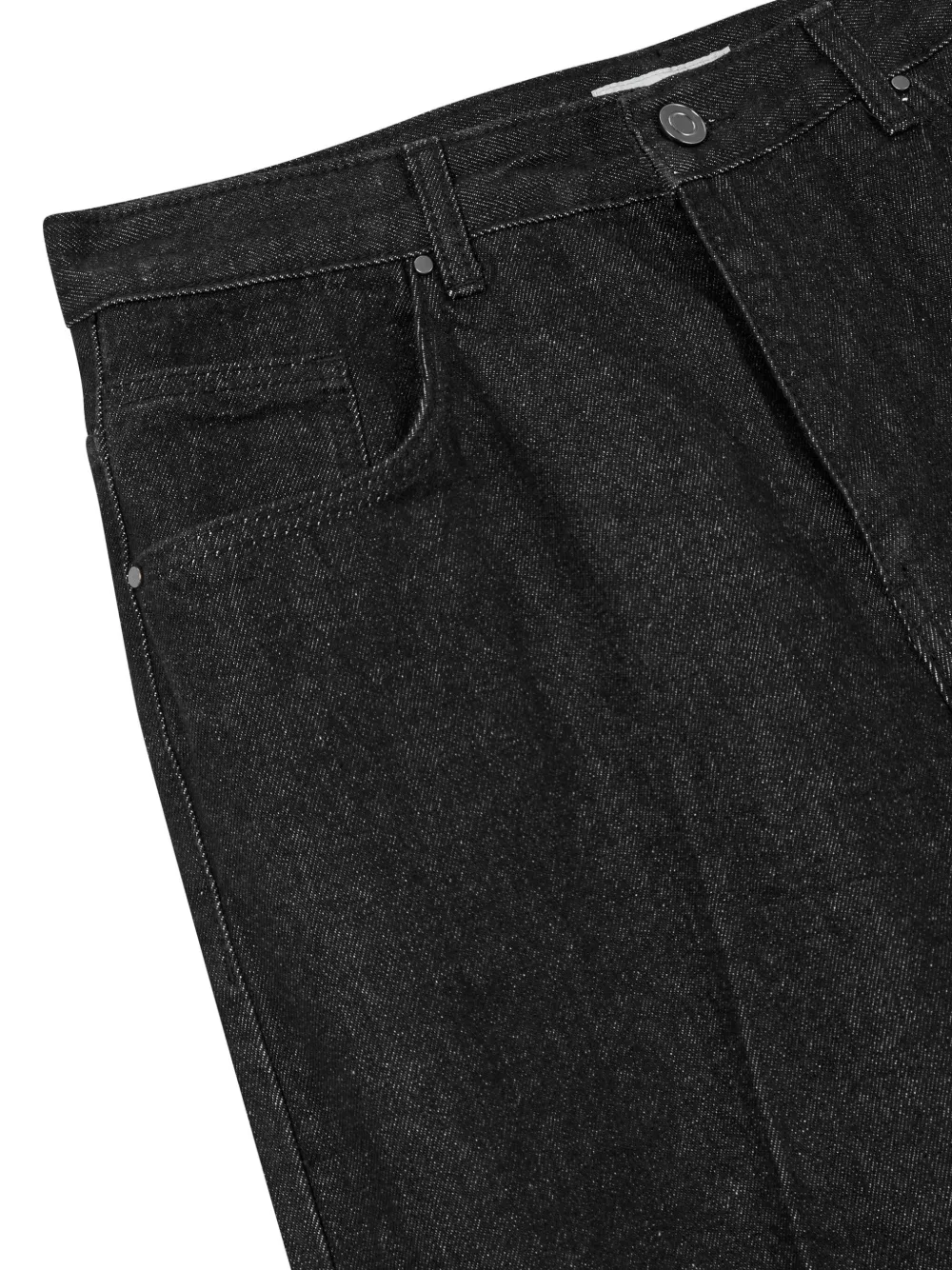 STUDIO TOMBOY Geplooide katoenen jeans Zwart