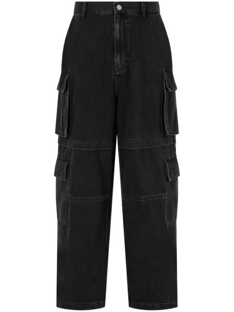 STUDIO TOMBOY denim wide-leg cargo pants