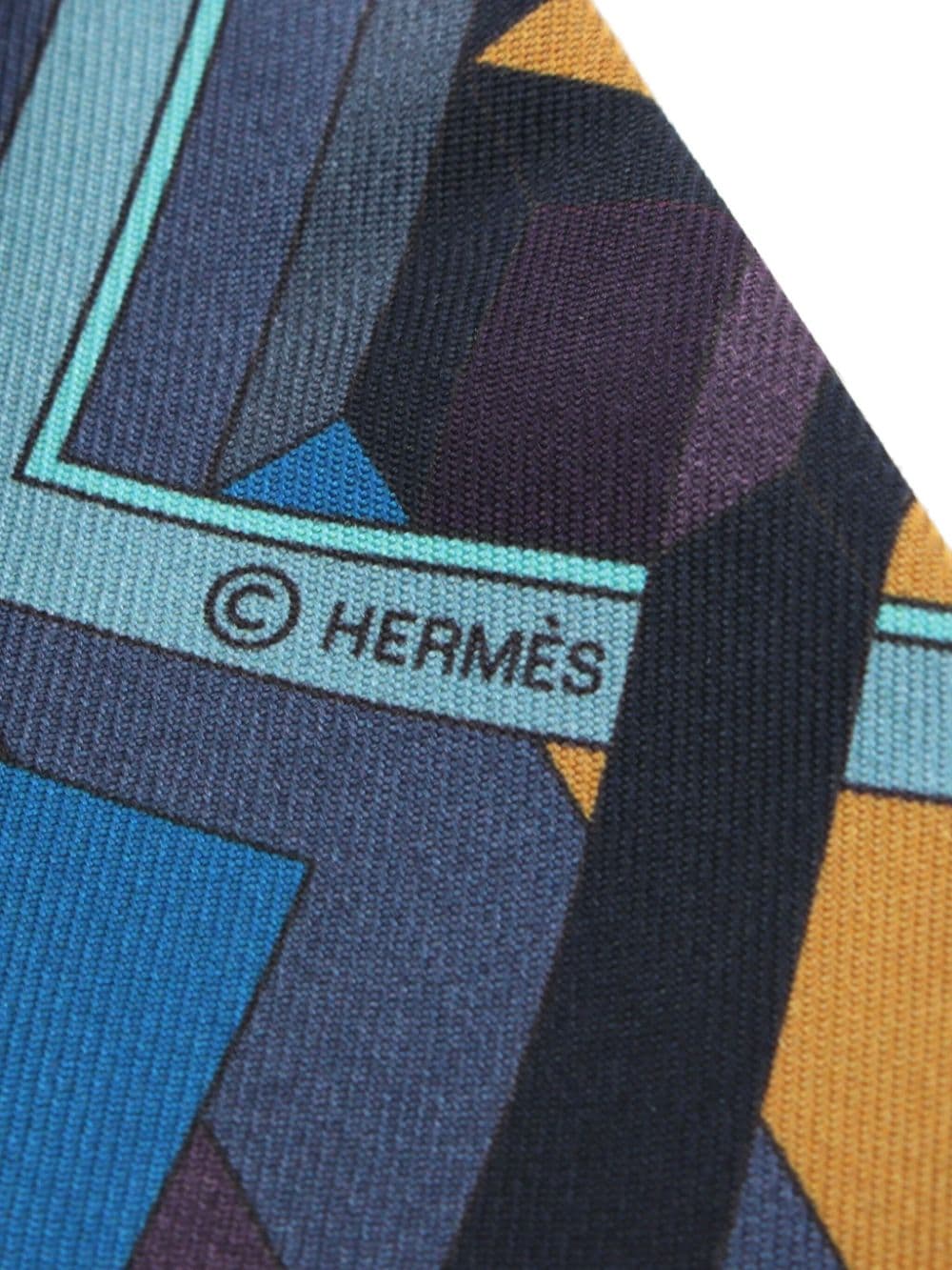 Hermès Pre-Owned 2010s Twilly Le Fil d'Ariane scarf - Blauw