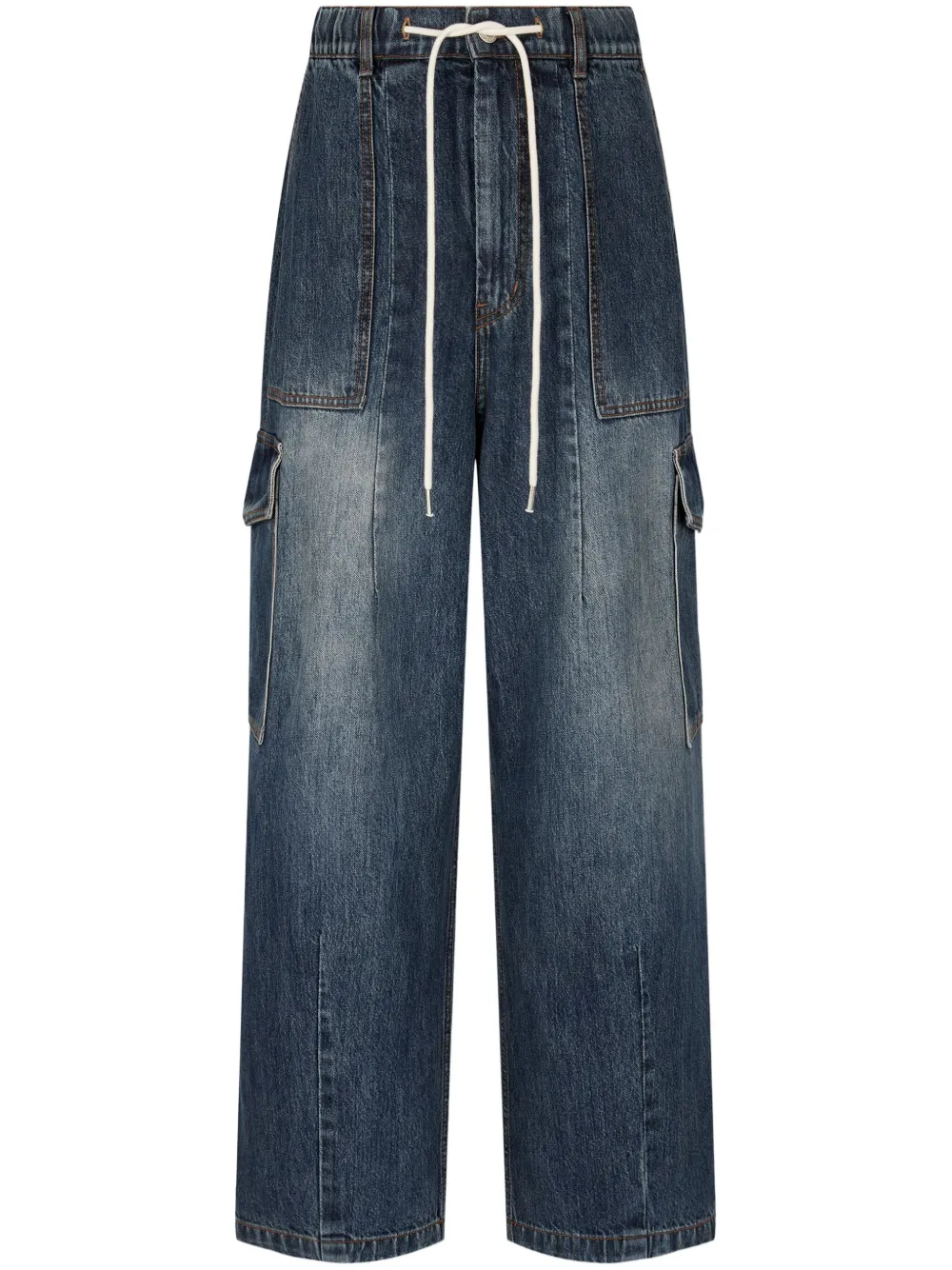 STUDIO TOMBOY Katoenen cargo jeans Blauw