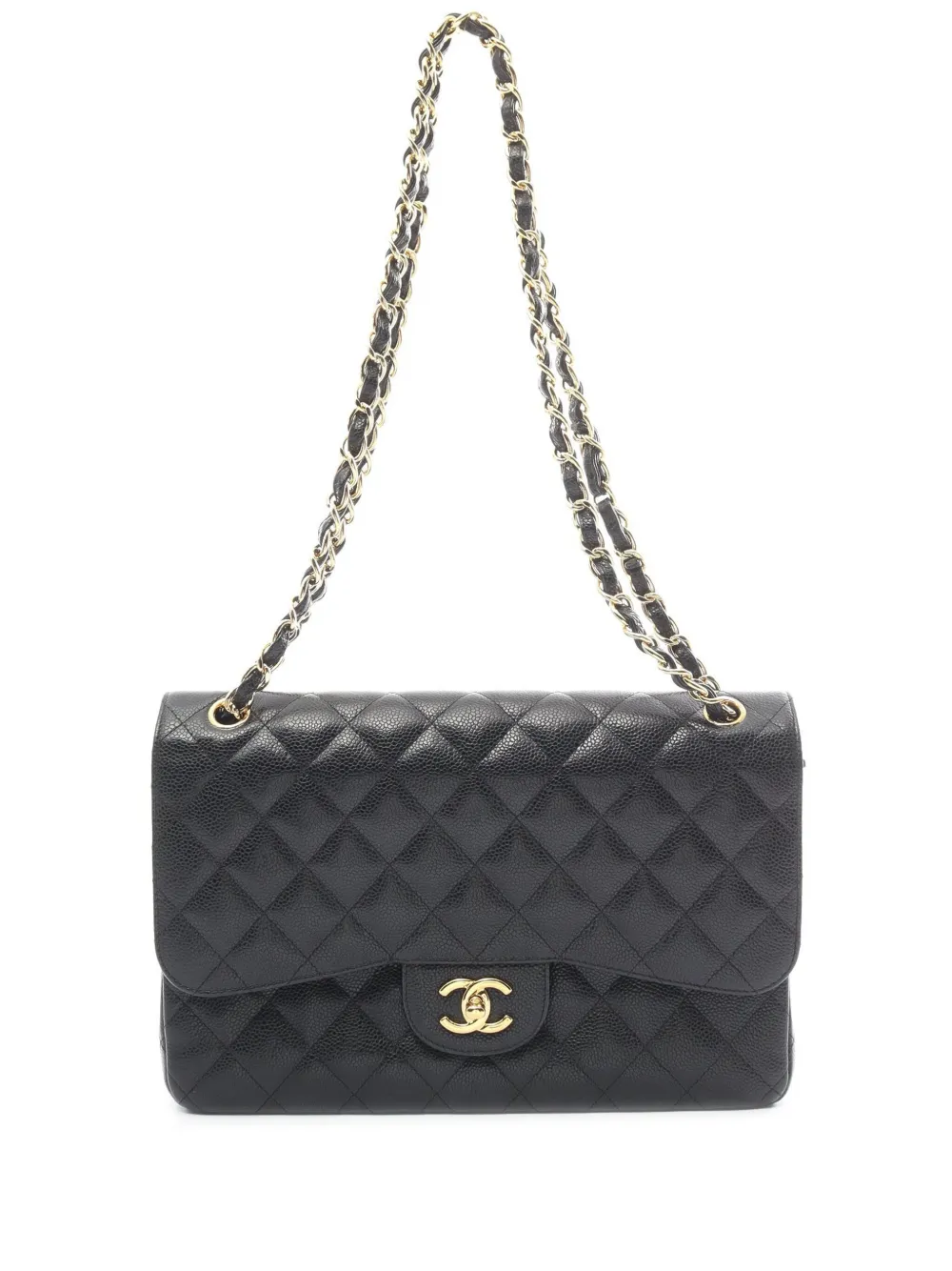 CHANEL Pre-Owned 2014 large Double Flap shoulder bag – Black