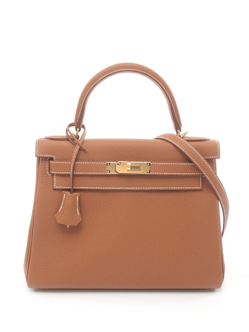 Pre-owned Hermes 2024 Kelly 28 Handbag In ニュートラル