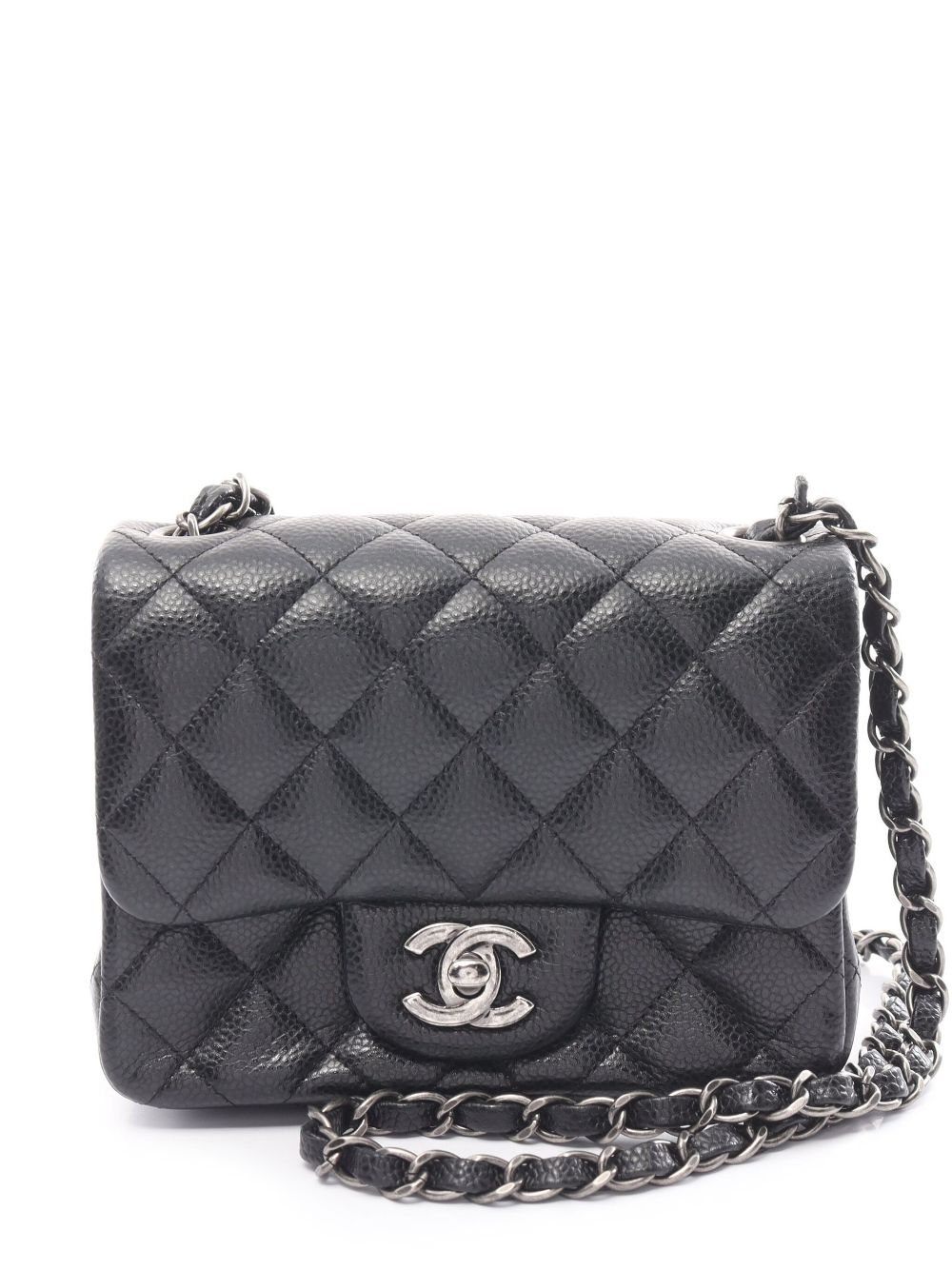 CHANEL Pre-Owned 2015-2016 diamond-quilted shoulder bag – Black