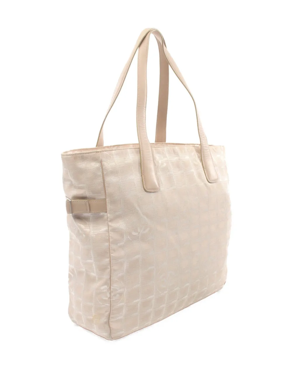 CHANEL Pre-Owned 2000-2002 Travel Line GM shopper - Beige