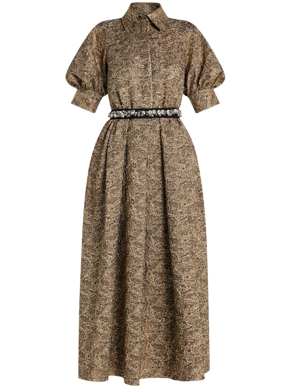 jacquard maxi dress