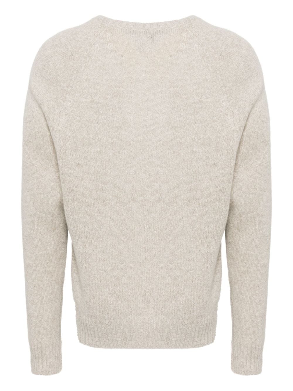 James Perse Kasjmier trui met textuur en ronde hals - Beige