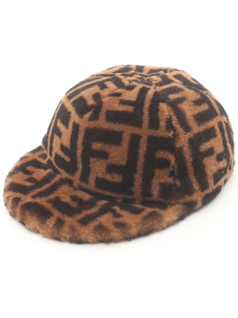 Fendi Pre-Owned 2010s Zucca wool cap - Brown