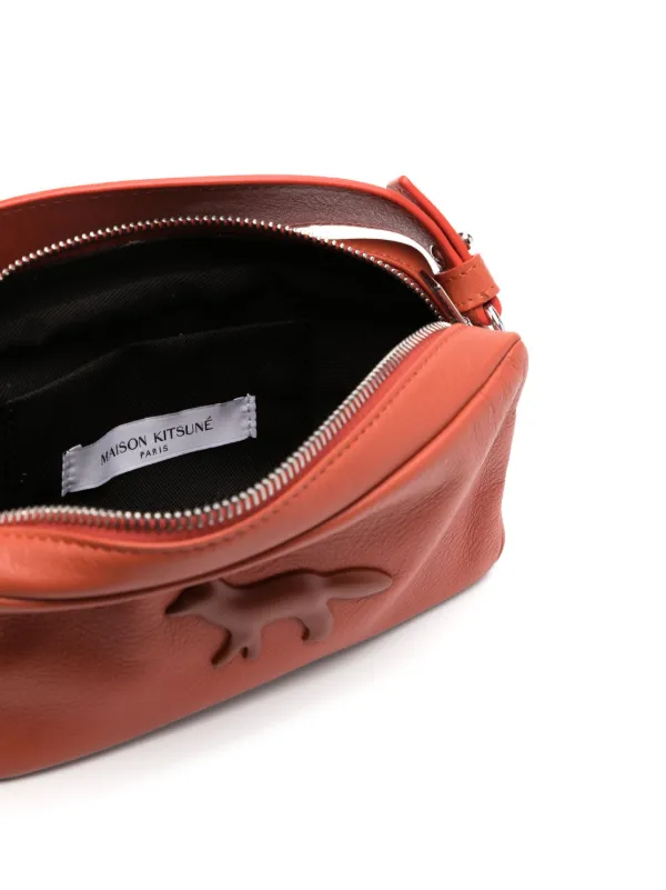 Maison Kitsuné Cloud Pouch Crossbody Bag | Orange | FARFETCH JO