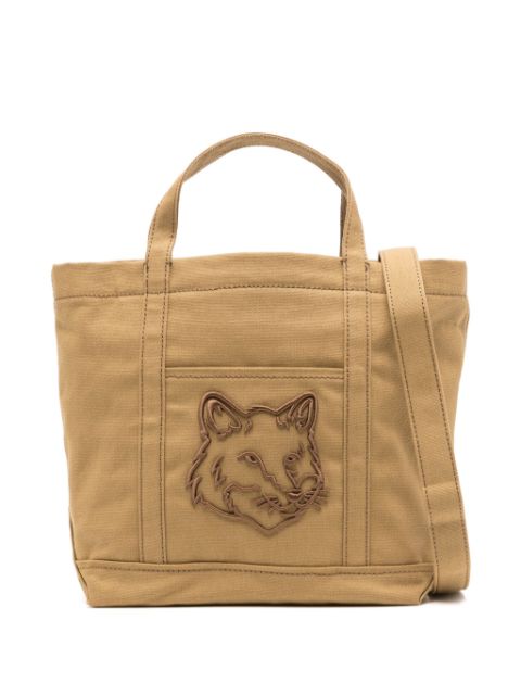 Maison Kitsune fox head small tote bag Women