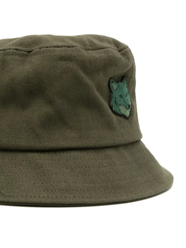 【国内発送】MAISON KITSUNE BOLD FOX HEAD BUCKET HAT Maison Kitsuné Maison Kitsune Bold Fox Head Bucket Hat Green