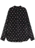 Maison Kitsuné classic fluid shirt - Black