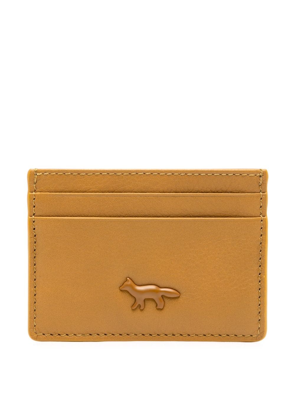 Shop Maison Kitsuné Cloud Cardholder In Yellow