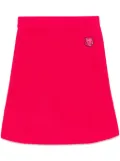 Maison Kitsuné bold fox head patch short ribbed skirt - Pink