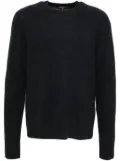 James Perse lightweight textured cashmere crew - Black