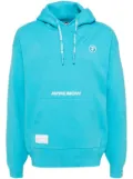 AAPE BY *A BATHING APE® AAPENOW moonface knit hoodie - Blue