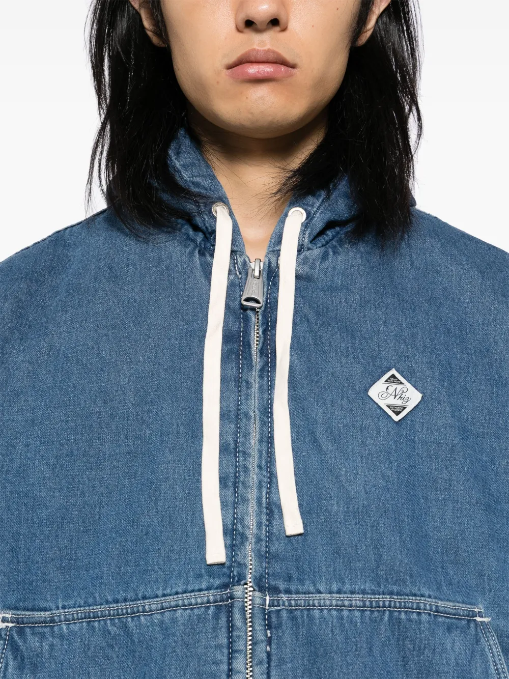 izzue Jas met capuchon Blauw