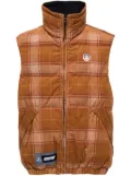 AAPE BY *A BATHING APE® reversible padded gilet - Brown