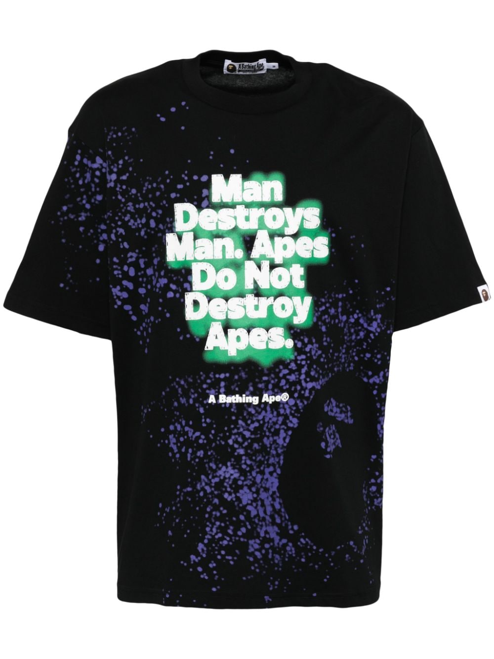 spray-print slogan T-shirt