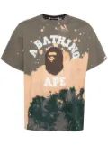 A BATHING APE® tie-dye college T-shirt - Neutrals