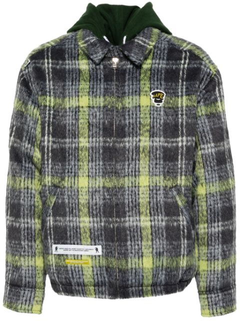 AAPE BY *A BATHING APE checkered shirt jacket Men