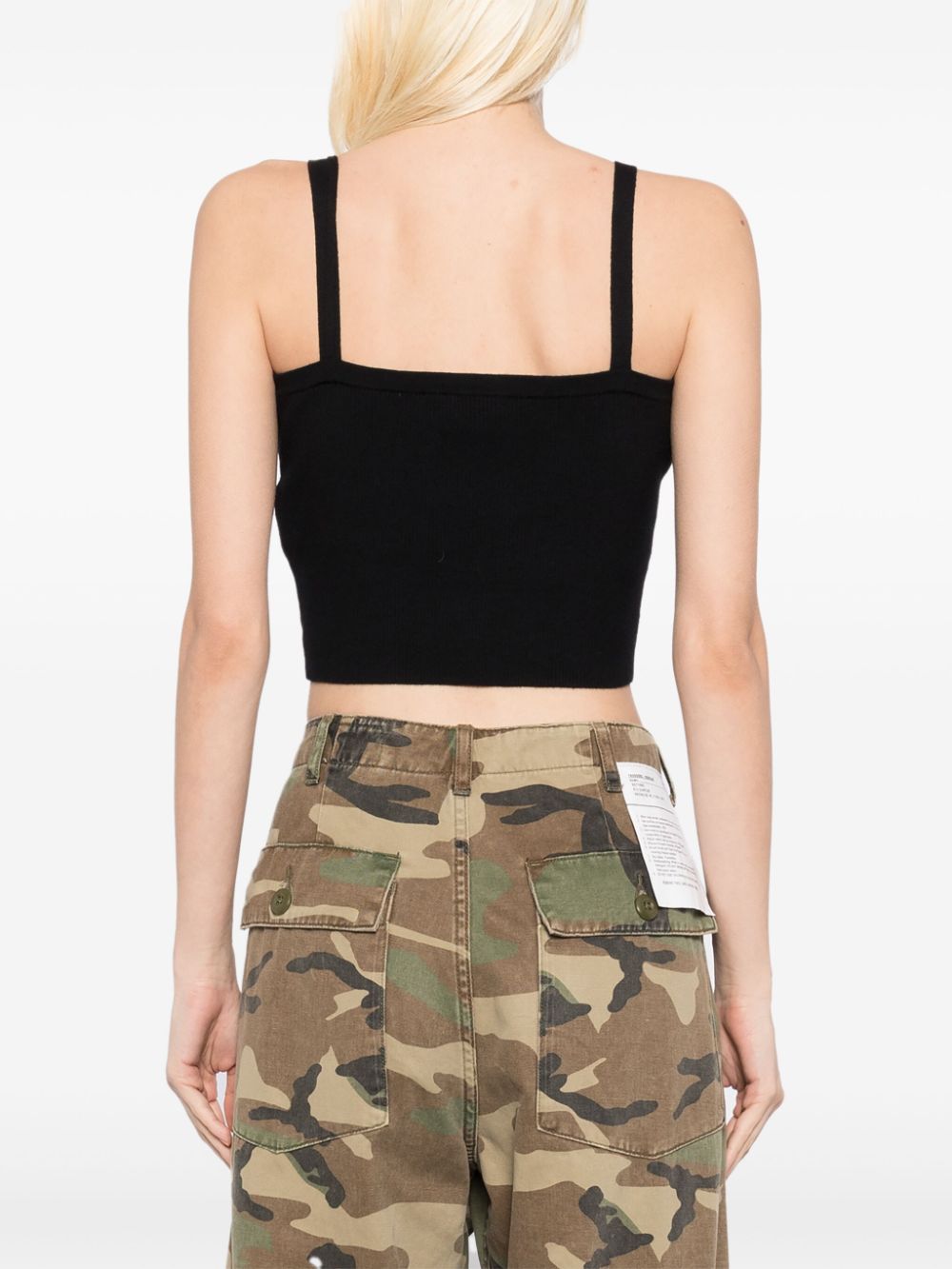 Shop Bapy By *a Bathing Ape® Knit Camisole In Black