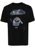 A BATHING APE® Color Camo Ape Face Tee - Black