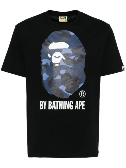 A BATHING APE® playera con logo estampado