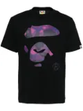 A BATHING APE® camo-ape face T-shirt - Black