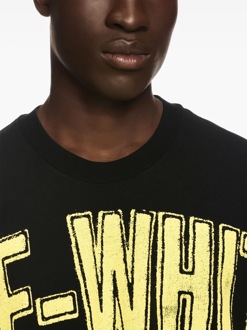 Off-White Fresco Star Over T-shirt Zwart