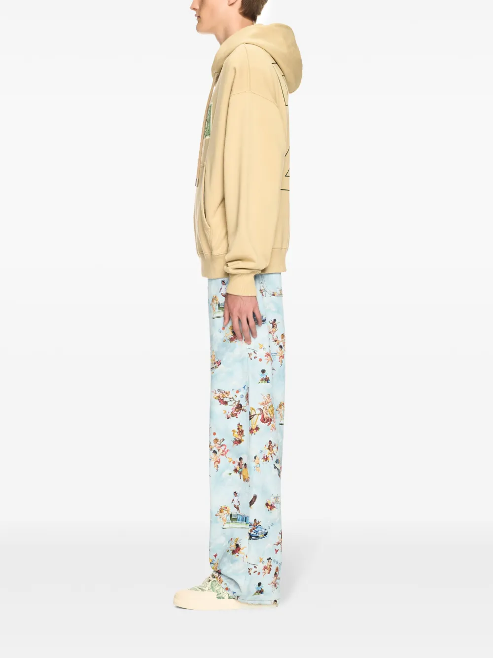 Off-White Banknote Arrow hoodie Beige