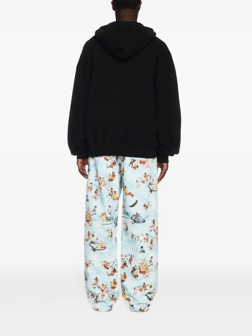 Off-White Fresco Star hoodie Zwart