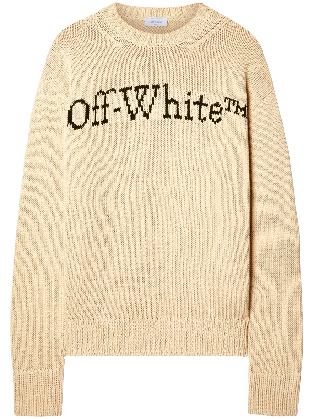 Off-White Bookish trui Beige