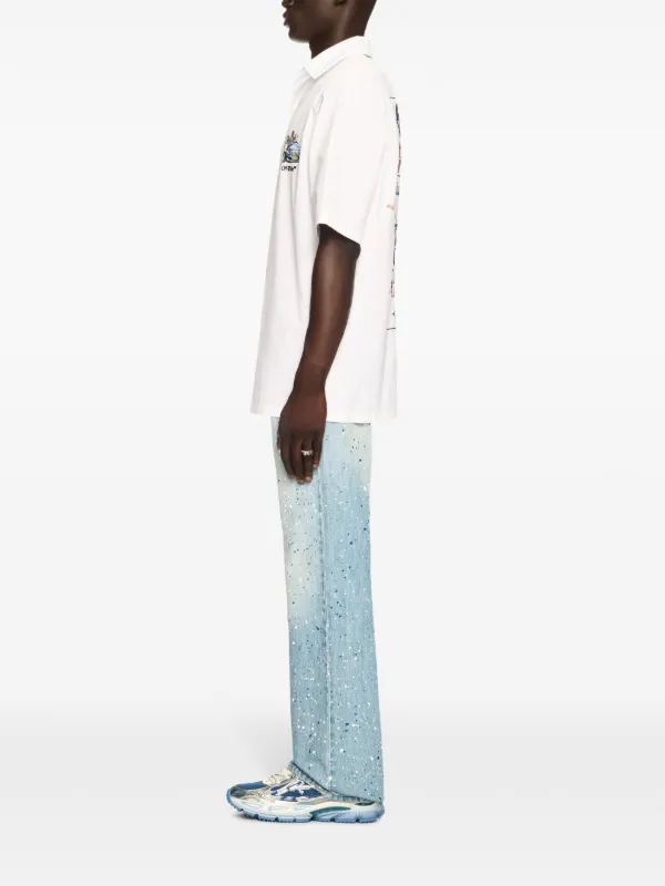 Off-White \"PAINTER JEANS” OFF-WHITE Virgil Abloh Painted Vintage Carpenter Pants Jeans Pants