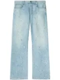 Off-White paint-splatter jeans - Blue