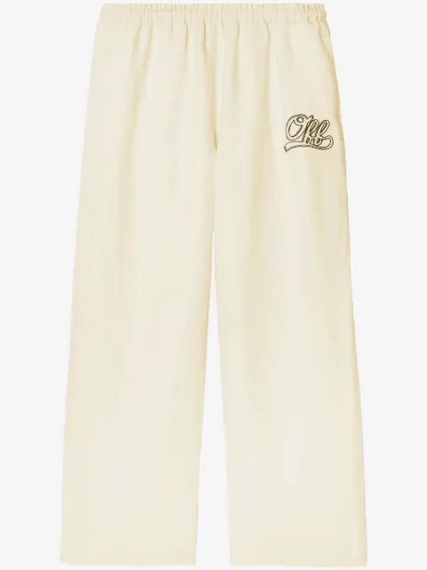 Off-White logo-print trousers