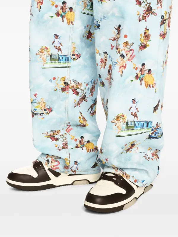 Off-White プリント ジーンズ | ブルー | FARFETCH JP