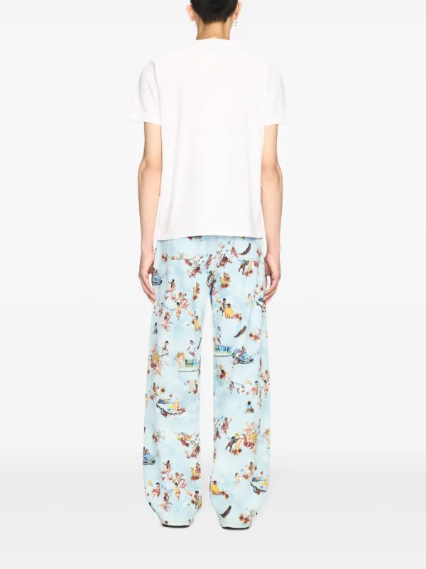 Off-White プリント ジーンズ | ブルー | FARFETCH JP