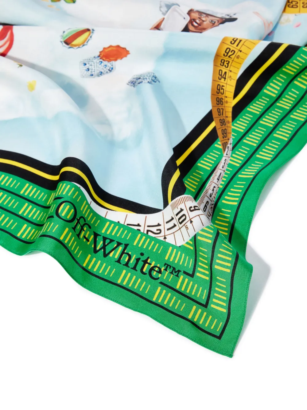 Off-White Clouds Arrows sjaal - Blauw