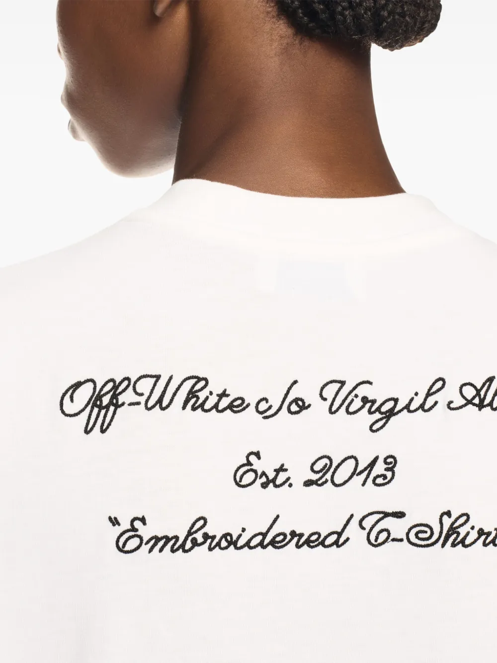 Off-White Script T-shirt Wit