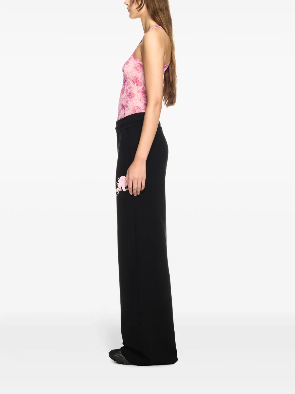 Off-White Off Stamp Rose tanktop Roze