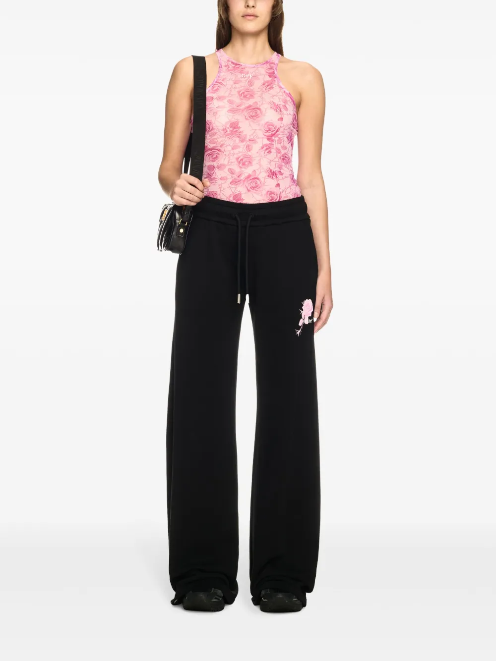 Off-White Off Stamp Rose tanktop Roze