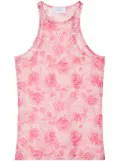 Off-White Off Stamp Roses tank top - Pink